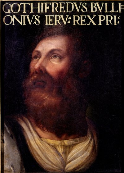 First Crusade: Portrait of Godefroi de Bouillon, Duke of Basse Lorraine by Artist Unknown
