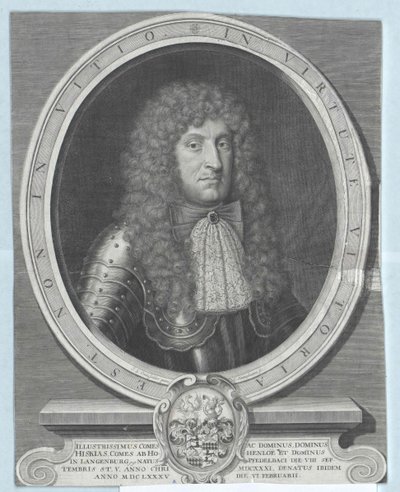Hezekiah, Count of Hohenlohe-Waldenburg-Pfedelbach by Artist Unknown