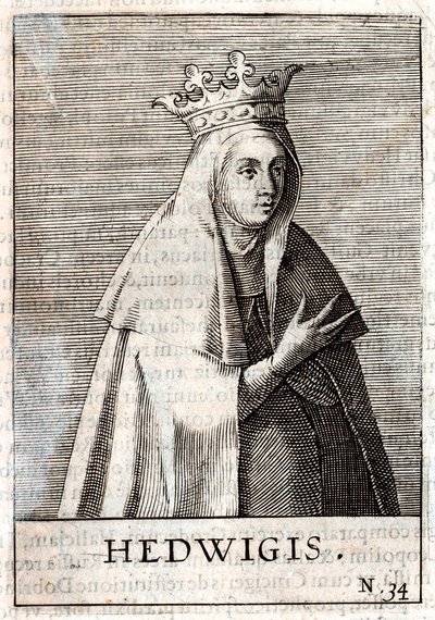 Jadwiga of Poland (engraving) by Artist Unknown