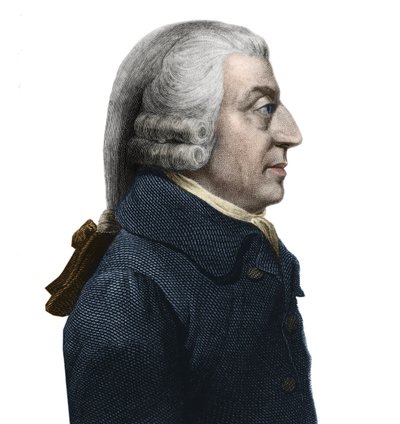Portrait of Adam Smith, Scottish Philosopher and Economics Pioneer by Artist Unknown
