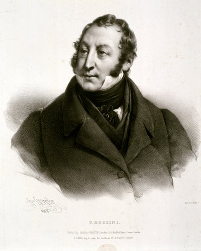 Portrait of Gioachino Antonio Rossini by Artist Unknown