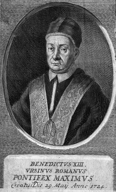 Portrait of Pope Benedict XIII by Artist Unknown