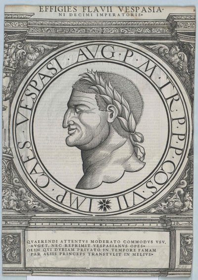 Roman Emperor Vespasian by Artist Unknown