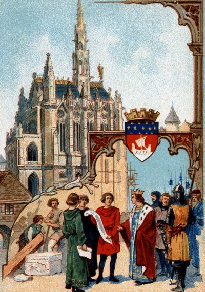 Saint Louis Founded the Sainte Chapelle in Paris by Artist Unknown