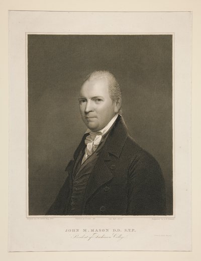 John M. Mason, D.D., S.T.P., President of Dickinson College by Asher Brown Durand