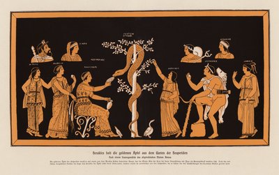 Heracles Stealing the Golden Apples from the Garden of the Hesperides by Asteas Asteas