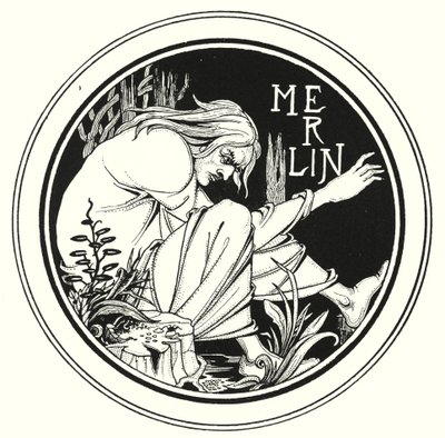 Merlin by Aubrey (after) Beardsley