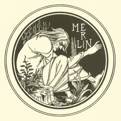 Merlin by Aubrey (after) Beardsley