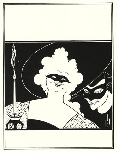Cover design for The Yellow Book, Volume I by Aubrey Beardsley