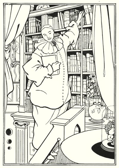 Design for front cover of Pierrot by Aubrey Beardsley