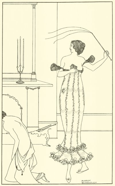 Frontispiece, The Full and True Account of the Wonderful Mission of Earl Lavender by Aubrey Beardsley