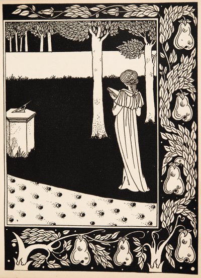 La Beale Isoud at Joyous Gard by Aubrey Beardsley