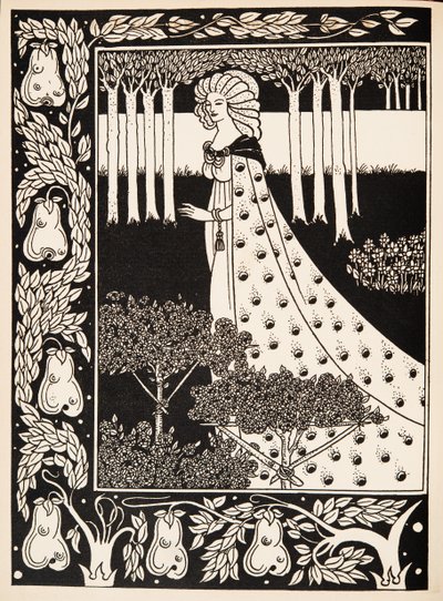 La Beale Isoud at Joyous Gard by Aubrey Beardsley