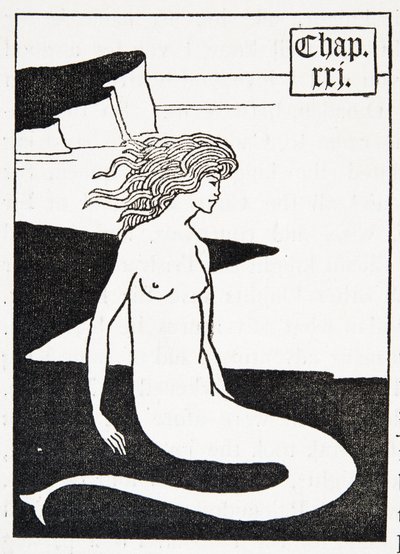 Mermaid. Chapter Heading by Aubrey Beardsley