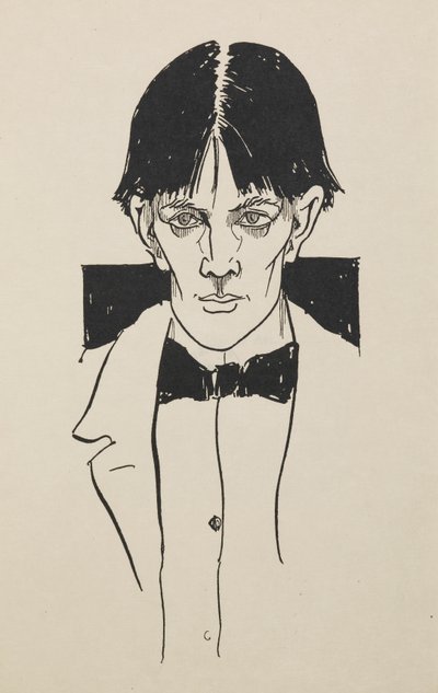 Portrait from a book of fifty drawings by Aubrey Beardsley