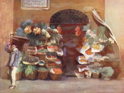 Fruiterer, Rome by Aubrey Waterfield