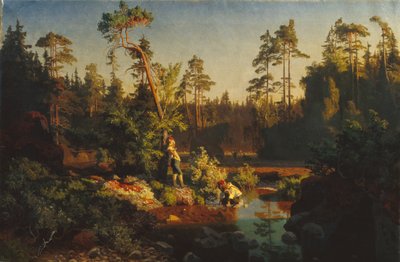 Little Boys in the Forest (Shepherd Boys) by August Cappelen