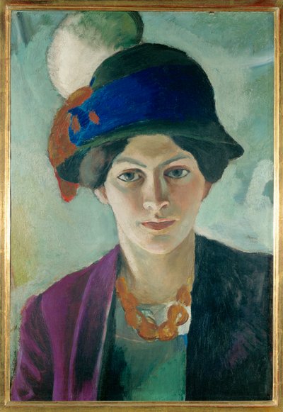 Elisabeth with Hat by August Macke