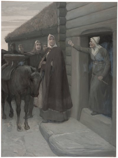Illustration for Njal’s Saga by August Malmström