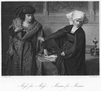 Scene from Measure for Measure by August Spiess