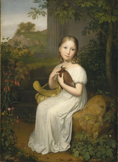 Portrait of Countess Louise Bose as a Child by August von der Embde