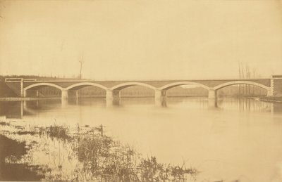 Line from Villeneuve-Saint-Georges to Montargis, Viaduct on the Loing (near Montargis) by Auguste Hippolyte Collard