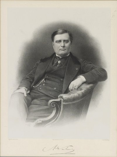 Portrait of Alexandre Florian Joseph, Count Colonna-Walewski by Auguste Lemoine