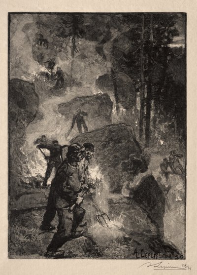Fern Burners by Auguste Louis Lepère