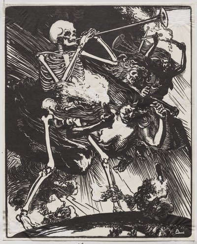 Death and Passions Descending on Earth by Auguste Louis Lepère