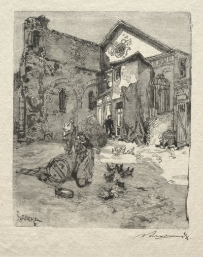 St. Julien the Poor: The Portal by Auguste Louis Lepère