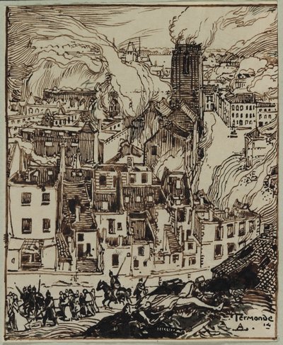 Termonde by Auguste Louis Lepère