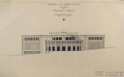 Project for the Musee des Travaux Publiques, Facade, Place d