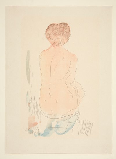 Seated Nude, Seen from the Back by Auguste Rodin