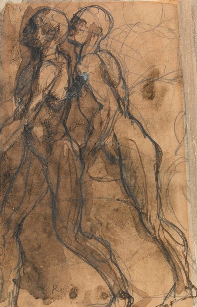 The Shades Approaching Dante and Virgil by Auguste Rodin