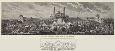 The Paris Exhibition, General View of the Trocadero by Auguste Victor Deroy
