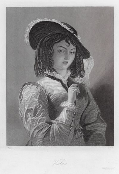 Viola, a character in Twelfth Night by Augustus (after) Egg