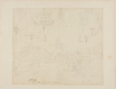 Study for House of Commons, from Microcosm of London by Augustus Charles Pugin
