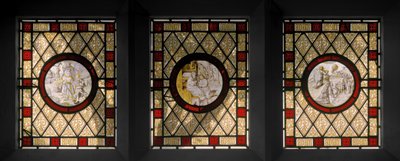 Library Windows with Netherlandish Roundels by Augustus Welby Northmore Pugin