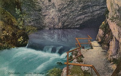 Piesling-Ursprung waterfall on the Pyhrnbahn route in Austria by Austrian Photographer