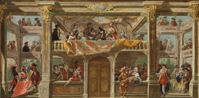 A Masked Ball in Bohemia, c.1748 by Austrian School