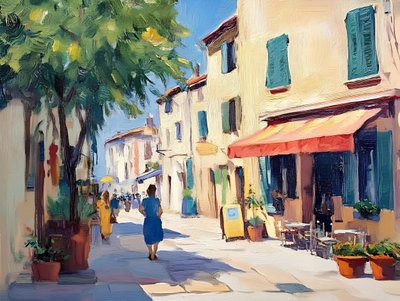 Charming European Street by Avanesova Elena