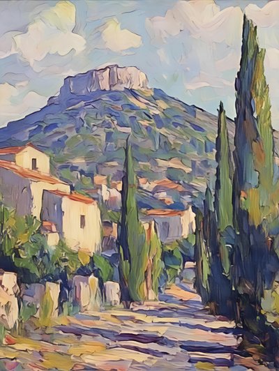Mountain Village Cypress Path by Avanesova Elena