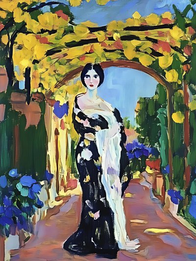 Woman Under Yellow Arch by Avanesova Elena