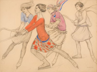 Hockey on the ice by Averil Mary Burleigh