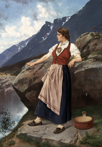 Woman at the Viewpoint by Axel Ender