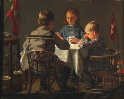 The Three Children of the Artist by Axel Helsted