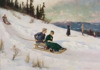 Sledge Riding and Skiing by Axel Hjalmar Ender