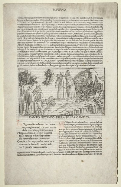 Dante and Virgil with the Vision of Beatrice by Baccio Baldini