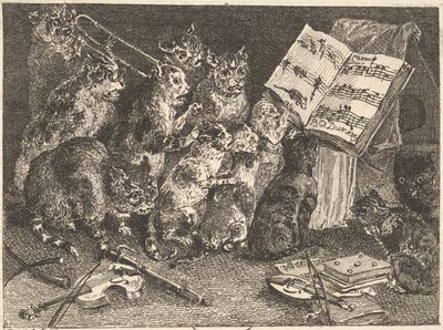 Cat Concert by Balthasar Anton Dunker