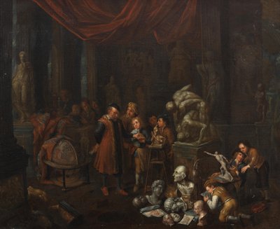 The Sculptor’s Studio by Balthasar van den Bossche